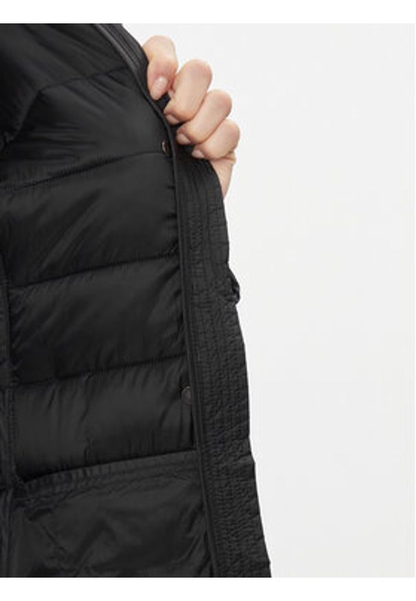 Trussardi Jeans - Trussardi Kurtka zimowa 56S00964 Czarny Regular Fit. Kolor: czarny. Materiał: syntetyk. Sezon: zima