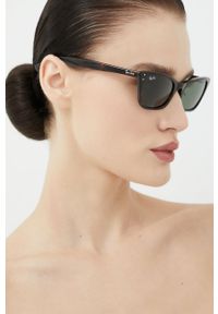 Ray-Ban okulary przeciwsłoneczne damskie kolor brązowy. Kolor: brązowy #1
