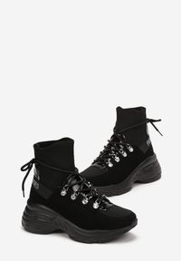Born2be - Czarne Sneakersy z Elastyczną Cholewką za Kostkę Nicosia. Wysokość cholewki: za kostkę. Kolor: czarny. Szerokość cholewki: normalna #5