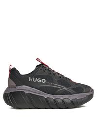 Hugo Sneakersy Xeno 50503042 10245664 01 Czarny. Kolor: czarny. Materiał: materiał