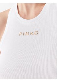 Pinko Top 100822 A15E Biały Regular Fit. Kolor: biały. Materiał: bawełna