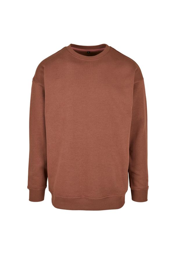 BUILD YOUR BRAND - Bluza Z Okrągłym Dekoltem Unisex Dla Dorosłych. Kolor: brązowy