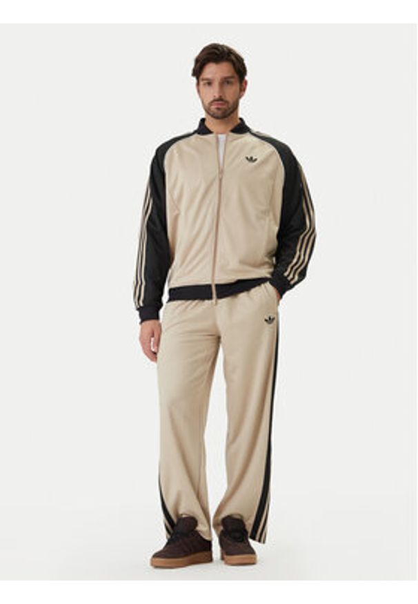 Adidas - adidas Bluza adicolor SST KE0114 Beżowy Regular Fit. Kolor: beżowy. Materiał: syntetyk