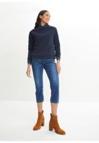 bonprix - Bluza dresowa. Kolor: niebieski. Materiał: poliester, dresówka #2