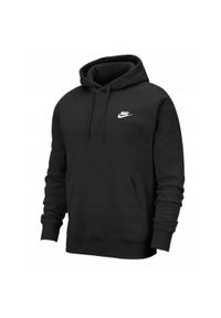 Nike - Bluza na co dzień męska NIKE SPORTSWEAR CLUB z kapturem. Typ kołnierza: kaptur. Kolor: czarny