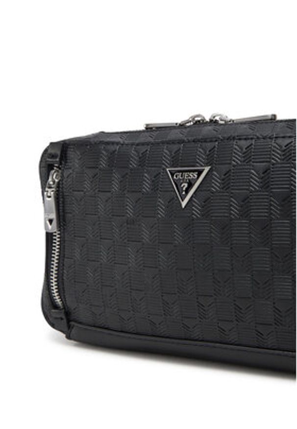 Guess Saszetka nerka HMTODE P5221 Czarny. Kolor: czarny. Materiał: skóra