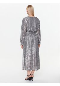 Dixie Sukienka koktajlowa AHGDTCZA Srebrny Regular Fit. Kolor: srebrny. Materiał: syntetyk. Styl: wizytowy #5