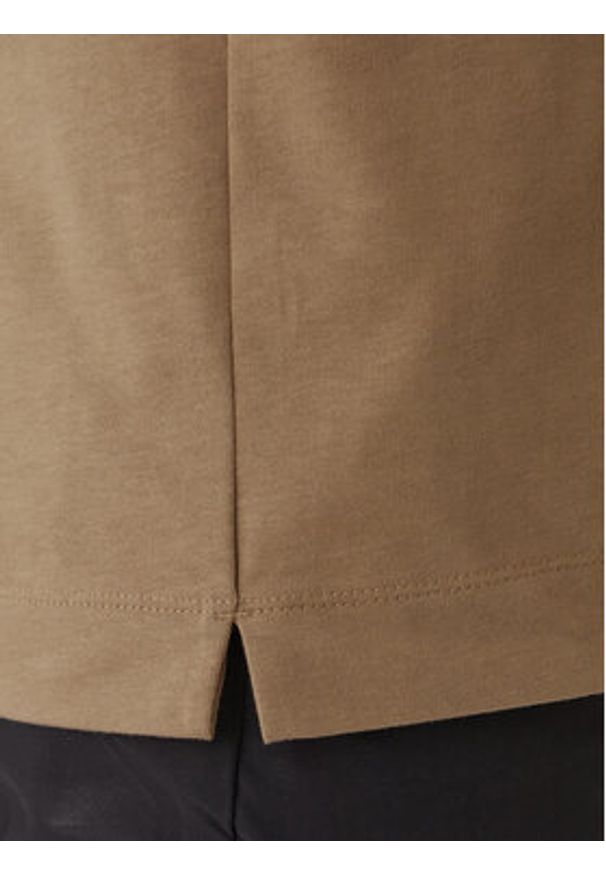 BOSS T-Shirt C-Tames 36 50555106 Khaki Relaxed Fit. Kolor: brązowy. Materiał: bawełna