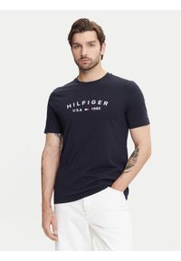 TOMMY HILFIGER - Tommy Hilfiger T-Shirt Fathers Day MW0MW39356 Granatowy Regular Fit. Kolor: niebieski. Materiał: bawełna