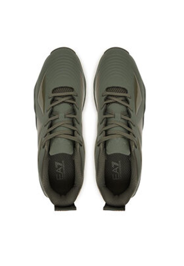 EA7 Emporio Armani Sneakersy 7X000354 AF18835 M7091 Zielony. Kolor: zielony. Materiał: skóra
