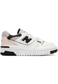 Buty unisex New Balance BB550ESI – białe. Okazja: na co dzień. Kolor: biały. Materiał: skóra. Szerokość cholewki: normalna