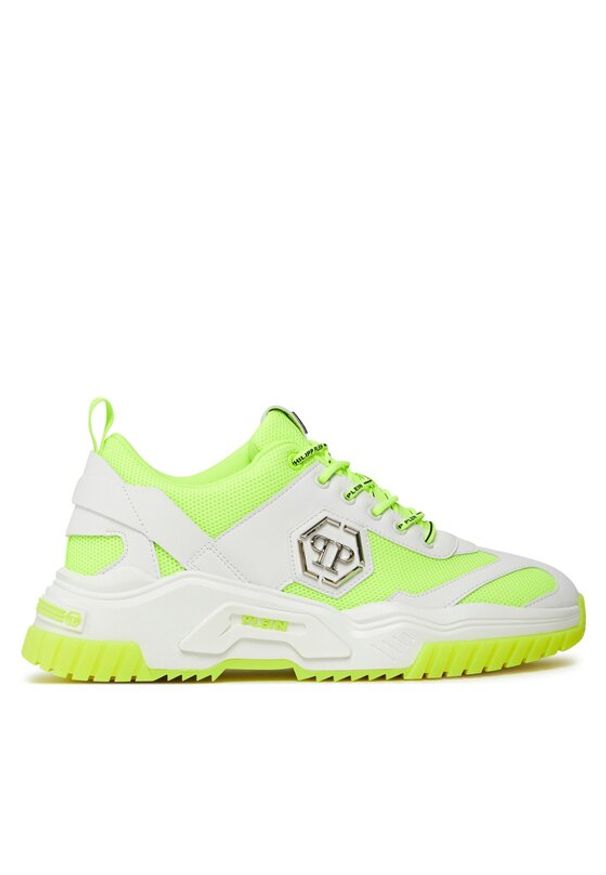 Philipp Plein - PHILIPP PLEIN Sneakersy Predator SADS USC0569 PTE003N Biały. Kolor: biały. Materiał: materiał