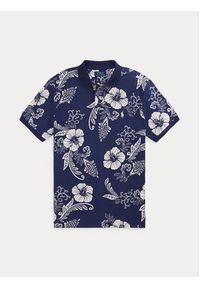 Polo Ralph Lauren Polo 710956684001 Granatowy Custom Slim Fit. Typ kołnierza: polo. Kolor: niebieski. Materiał: bawełna