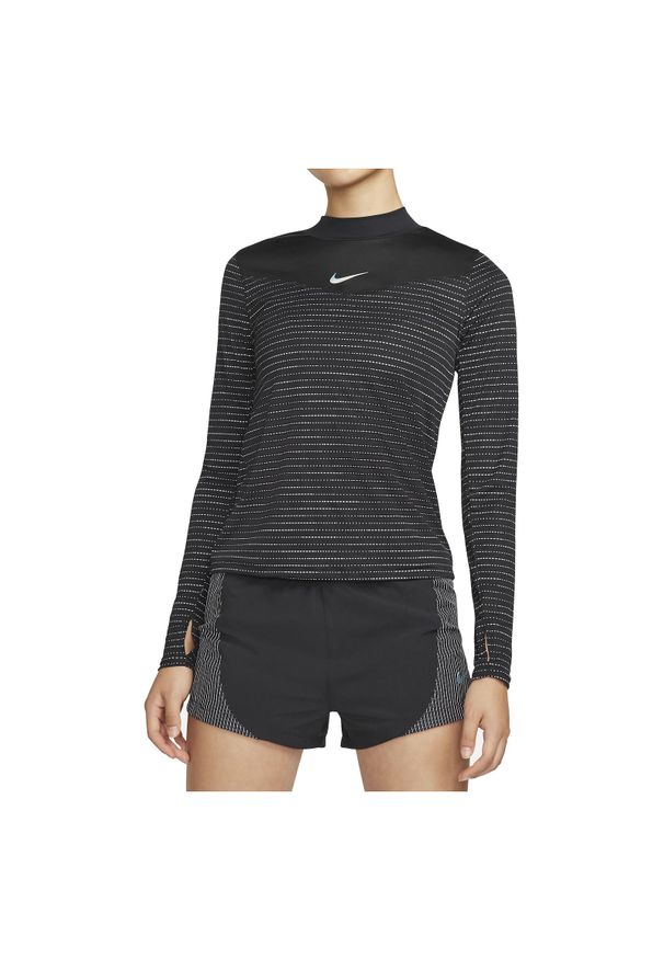 Koszulka damska do biegania Nike Run Division DD6821. Materiał: materiał, poliester. Długość rękawa: długi rękaw. Technologia: Dri-Fit (Nike). Długość: długie. Sport: bieganie