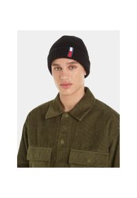 Czapka Tommy Jeans Im Tju Unisex Beanie AU0AU01808 Black BDS. Kolor: czarny. Materiał: syntetyk