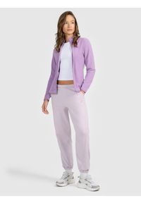 4f - 4F Polar ze stójką slim damski - fioletowy XS. Typ kołnierza: kołnierzyk stójkowy. Kolor: fioletowy. Materiał: polar. Sport: wspinaczka #2