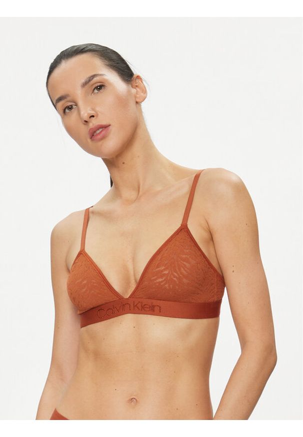 Calvin Klein Underwear Biustonosz braletka 000QF7491E Pomarańczowy. Kolor: pomarańczowy. Materiał: syntetyk