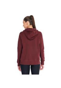 Under Armour - Bluza Z Kapturem Damska Logo Polar Rival. Typ kołnierza: kaptur. Kolor: czerwony. Materiał: polar