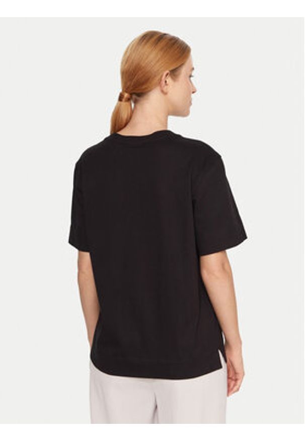 BOSS T-Shirt Elpha 50551443 Czarny Regular Fit. Kolor: czarny. Materiał: bawełna