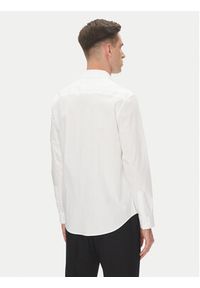 Calvin Klein Koszula LV04LB148G Biały Slim Fit. Kolor: biały. Materiał: bawełna #4