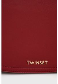 TwinSet - Twinset Torebka kolor czerwony. Kolor: czerwony. Rodzaj torebki: na ramię