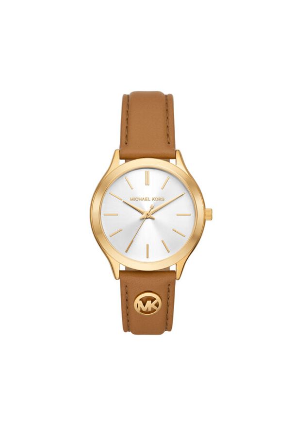Michael Kors Zegarek Slim Runway MK7465 Złoty. Kolor: złoty