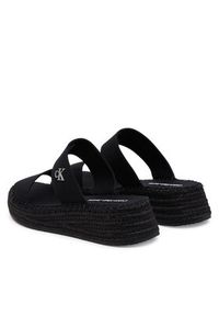 Calvin Klein Jeans Espadryle Sporty Rope Mg Lth Webbing YW0YW01704 Czarny. Kolor: czarny. Materiał: materiał. Styl: sportowy