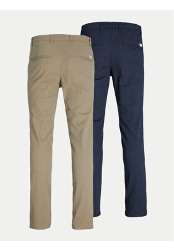 Jack & Jones Komplet 2 par spodni 12180705 Kolorowy Slim Fit. Materiał: bawełna. Wzór: kolorowy