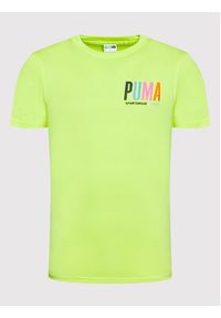 Puma T-Shirt SWxP Graphic 533623 Żółty Regular Fit. Kolor: żółty. Materiał: bawełna #5