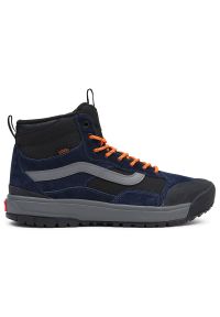 Buty Vans Ultrarange Exo Hi MTE-1 VN0A5KS5LKV1 - granatowe. Kolor: niebieski. Materiał: guma, syntetyk, zamsz, materiał. Szerokość cholewki: normalna. Sezon: zima