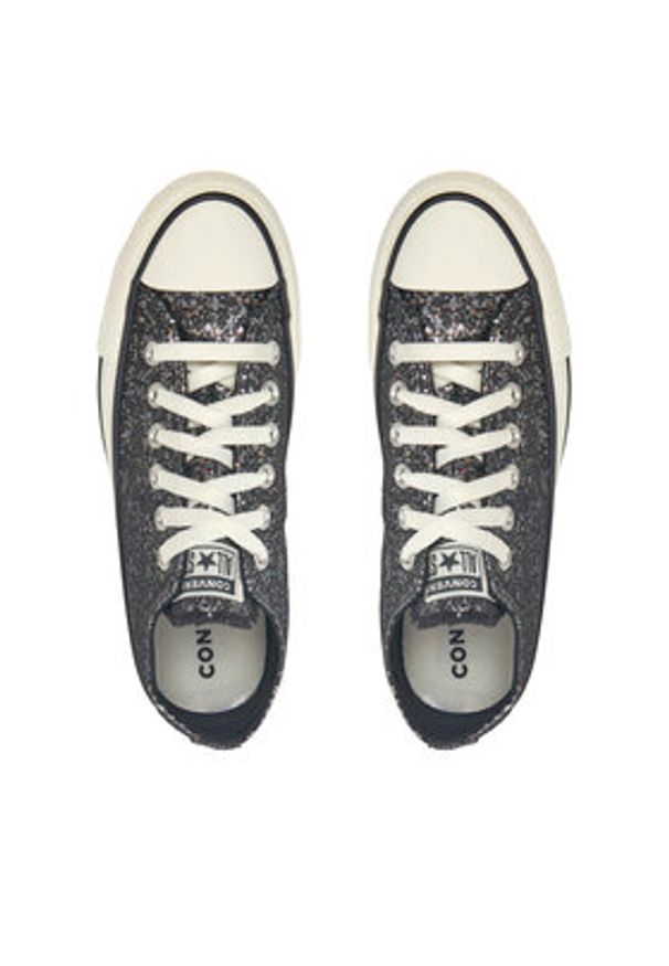 Converse Trampki Chuck Taylor All Star Glitter A11138C 001 Czarny. Kolor: czarny. Materiał: materiał