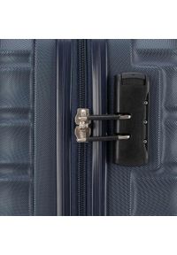 Wittchen - Zestaw walizek z ABS-u z żebrowaniem. Kolor: niebieski. Materiał: guma #9