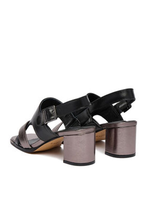 MEXX Sandały EO-WS1161-03 Czarny. Kolor: czarny. Materiał: skóra