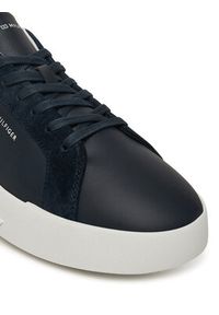 TOMMY HILFIGER - Tommy Hilfiger Sneakersy Th Court Mix FM0FM05634 Granatowy. Kolor: niebieski. Materiał: skóra #6