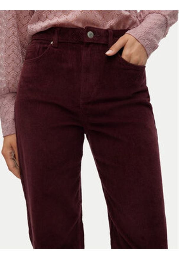 Vero Moda Spodnie materiałowe Tessa 10315350 Fioletowy Wide Leg. Kolor: fioletowy. Materiał: bawełna