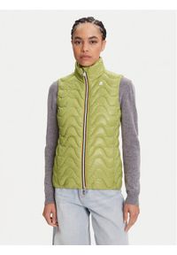 K-Way Bezrękawnik Viole K3122IW Zielony Slim Fit. Kolor: zielony. Materiał: syntetyk. Długość rękawa: bez rękawów #1