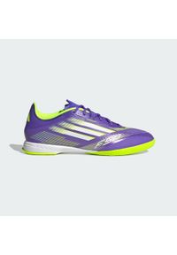 Adidas - Buty F50 League Indoor. Kolor: fioletowy, biały, wielokolorowy, żółty. Sport: piłka nożna