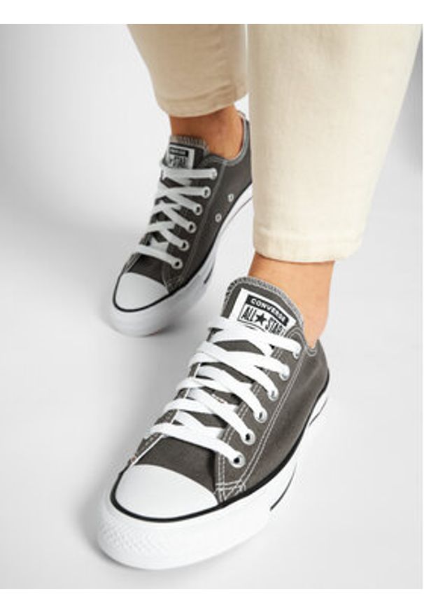 Converse Trampki Chuck Taylor All Star OX 1J794 Szary. Kolor: szary. Materiał: materiał