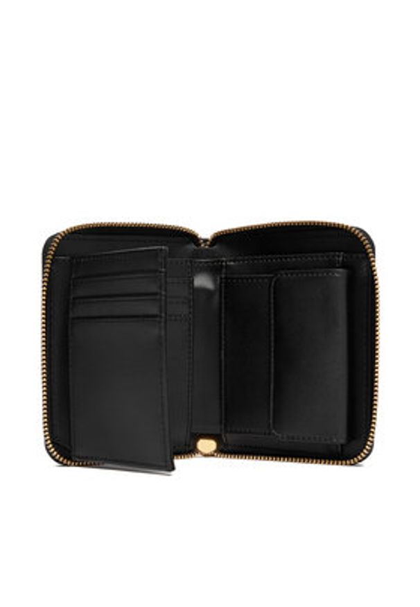 Love Moschino - LOVE MOSCHINO Duży Portfel Damski JC5613PP0NKD0000 Czarny. Kolor: czarny. Materiał: skóra