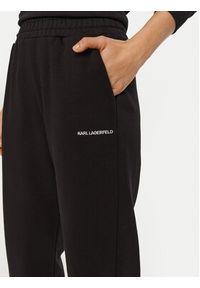 Karl Lagerfeld - KARL LAGERFELD Spodnie dresowe A1W10130 Czarny Relaxed Fit. Kolor: czarny. Materiał: bawełna #5