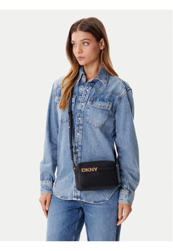 DKNY Torebka R51E1J31 Czarny. Kolor: czarny. Materiał: skórzane
