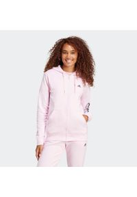 Adidas - Bluza na zamek damska ADIDAS Gym & Pilates. Materiał: włókno, bawełna. Sport: joga i pilates