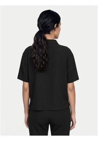 Calvin Klein Polo LV044E241G Czarny Relaxed Fit. Typ kołnierza: polo. Kolor: czarny. Materiał: syntetyk #4