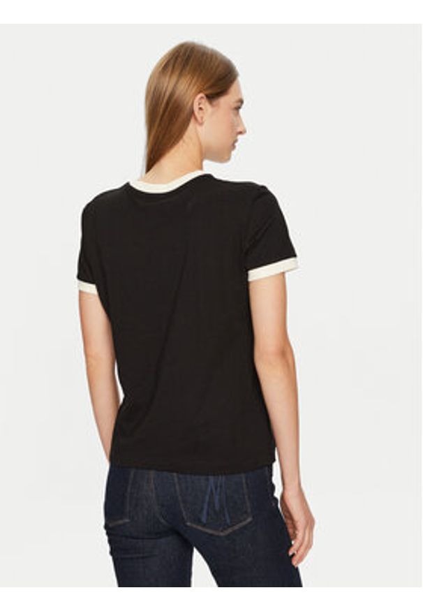 Guess T-Shirt V4BI02 K8FQ4 Czarny Regular Fit. Kolor: czarny. Materiał: bawełna