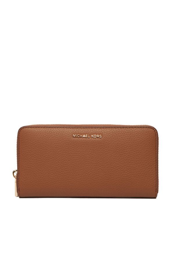 MICHAEL Michael Kors Portfel 32F5GJ6T7T Brązowy. Kolor: brązowy. Materiał: skóra