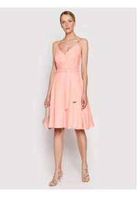 Morgan Sukienka letnia 221-REGGAE Różowy Regular Fit. Kolor: różowy. Materiał: wiskoza. Sezon: lato #3