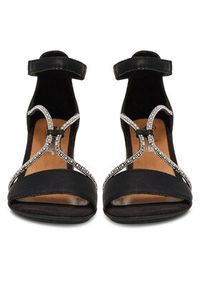 Rieker Sandały 64654-00 Czarny. Kolor: czarny. Materiał: materiał #6