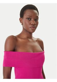 MICHAEL Michael Kors Sukienka dzianinowa MS683HGBFD Różowy Slim Fit. Kolor: różowy. Materiał: syntetyk #5