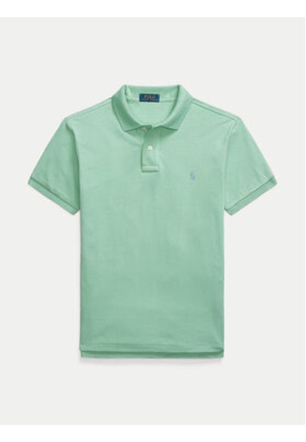 Polo Ralph Lauren Polo 710536856451 Zielony Slim Fit. Typ kołnierza: polo. Kolor: zielony. Materiał: bawełna
