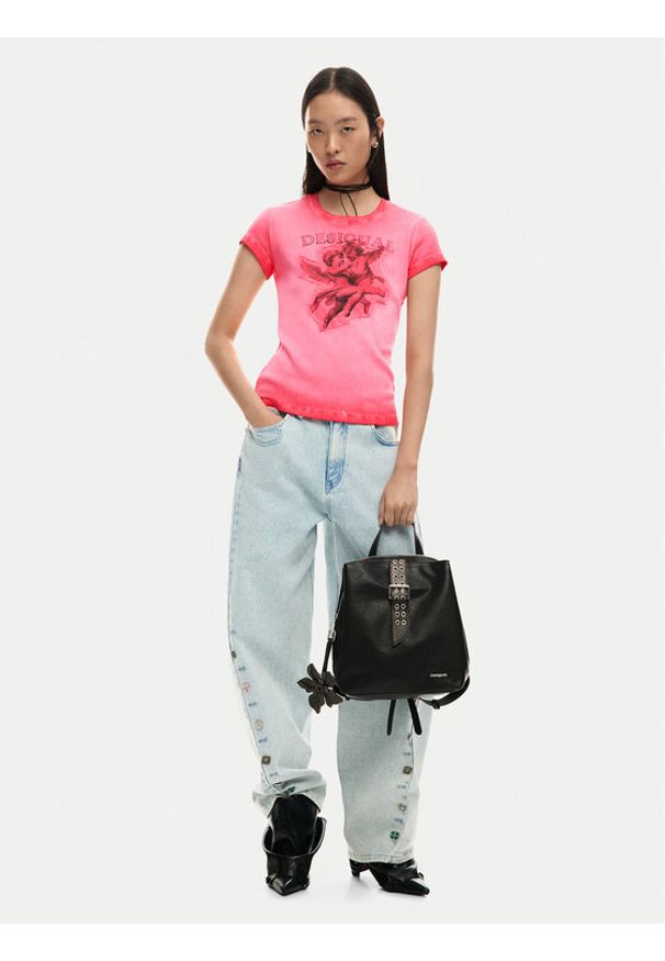 Desigual Plecak 26SAKP11 Brązowy. Kolor: brązowy. Materiał: skóra